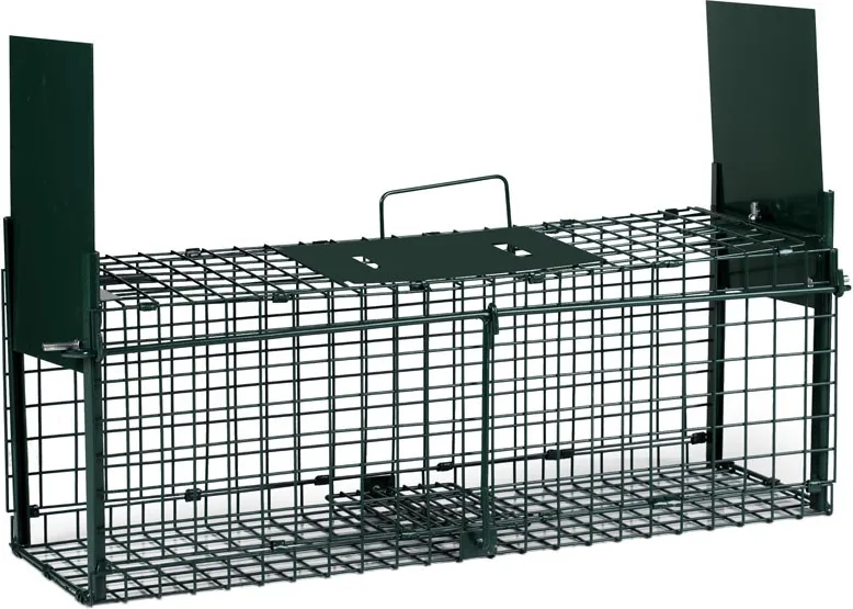 Jaula Trampa Plegable 2 Puertas 19x62x21 cm