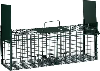 Jaula Trampa Plegable 2 Puertas 19x62x21 cm