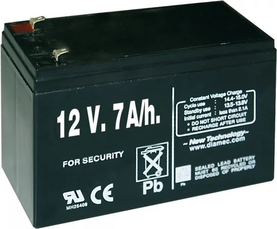 Pila Pastor Electrico Recargable 12 V. 7 A/h.