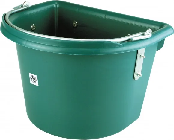 Comedero Portatil Caballos Verde con Asa