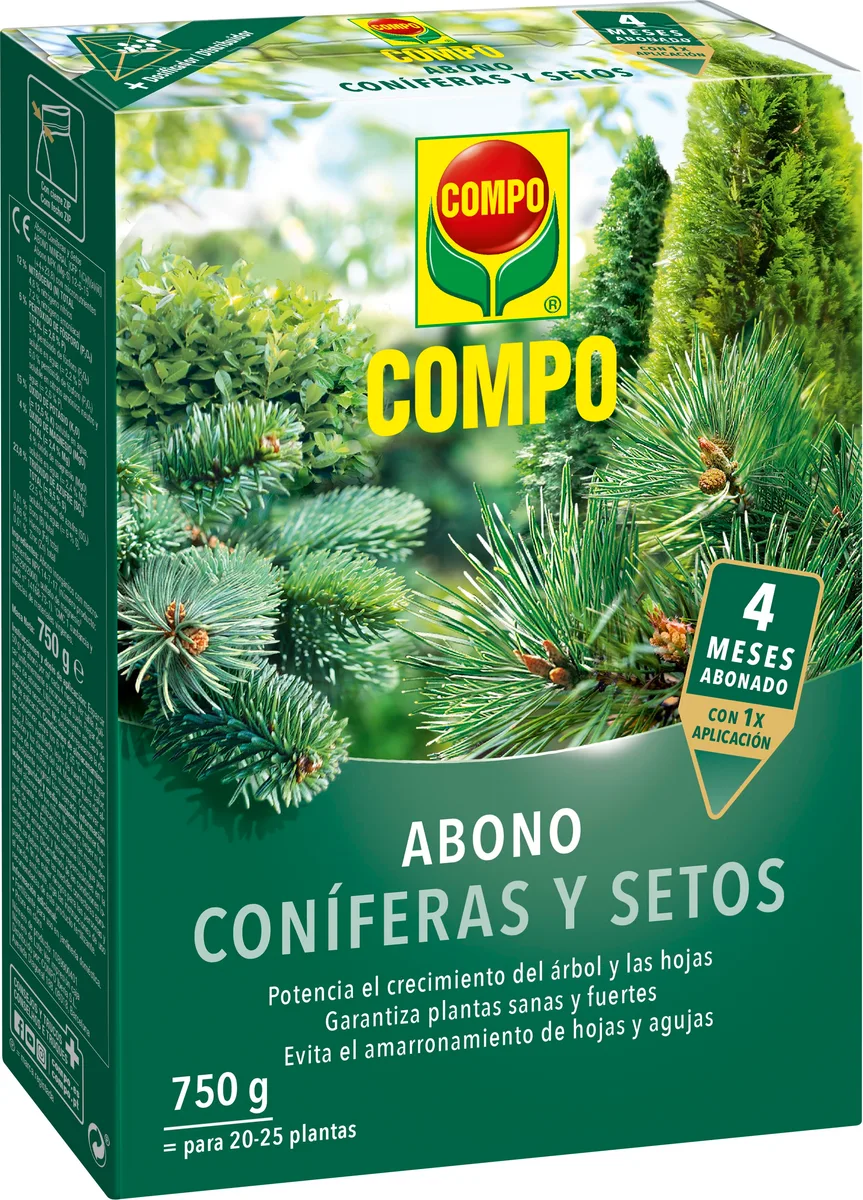 Abono Coniferas y Setos Compo 750 gr