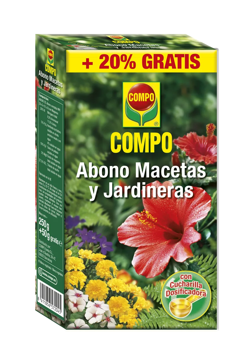 Abono Macetas y Jardineras Compo 300 gr