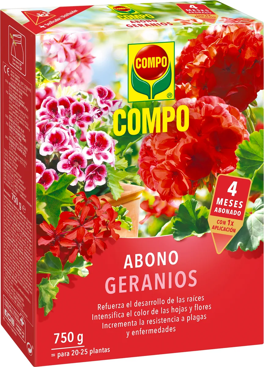 Abono Geranios Compo 750gr