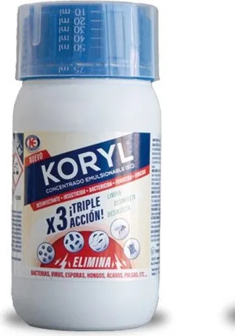 Insecticida acaricida Desinfectante Koryl 250 ml
