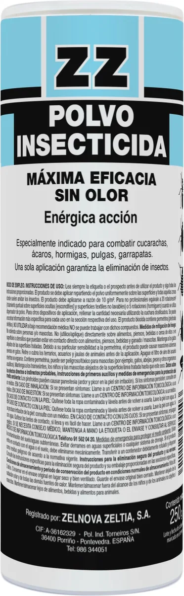 Zz Insecticida Polvo 250 gr