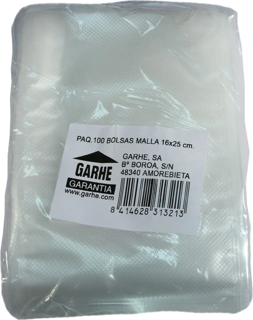 Paquete 100 Bolsas Gofrada Envasado Al Vacio 16x25 cm