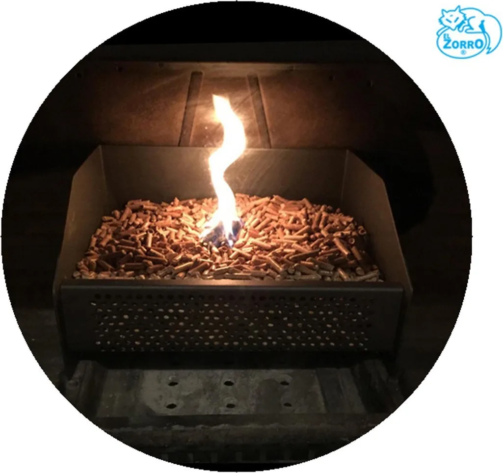 Cesta Metalica Quemador de Pellets 30x25x17 cm — foto 3