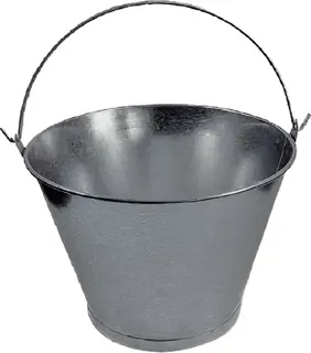 Cubo Conico Galvanizado 10" 25x19 cm