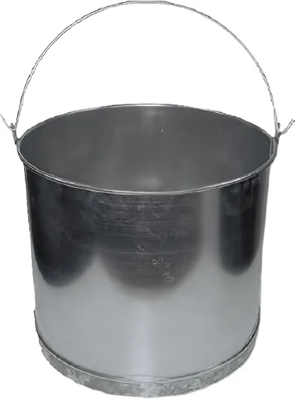 Cubo Recto Galvanizado 11" Ø27x25 cm