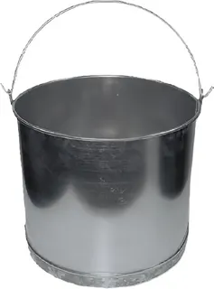 Cubo Recto Galvanizado 13" Ø32x29 cm