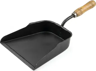 Recogedor Metalico con Mango de Madera 24x23 cm