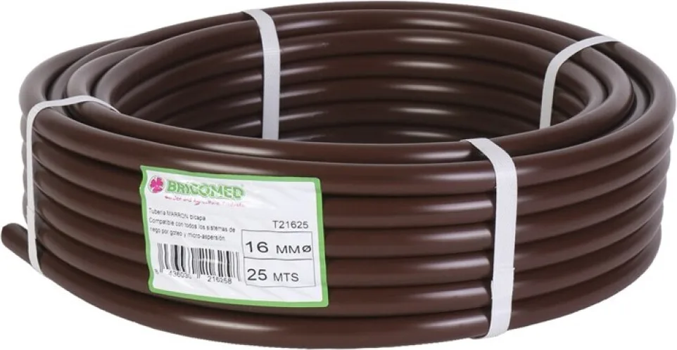 Manguera Marron Gotero 16 mm 25 Metros