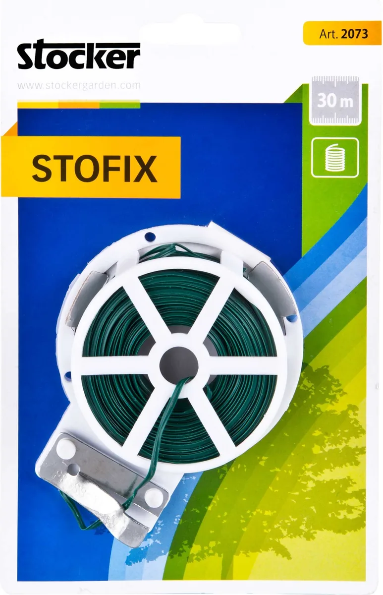 Alambre Plastificado Verde Stofix 30 metros