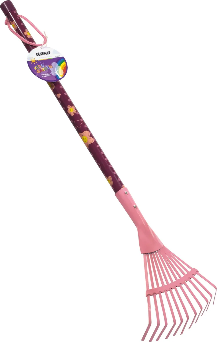Rastrillo Hojas Kids Garden Rosa