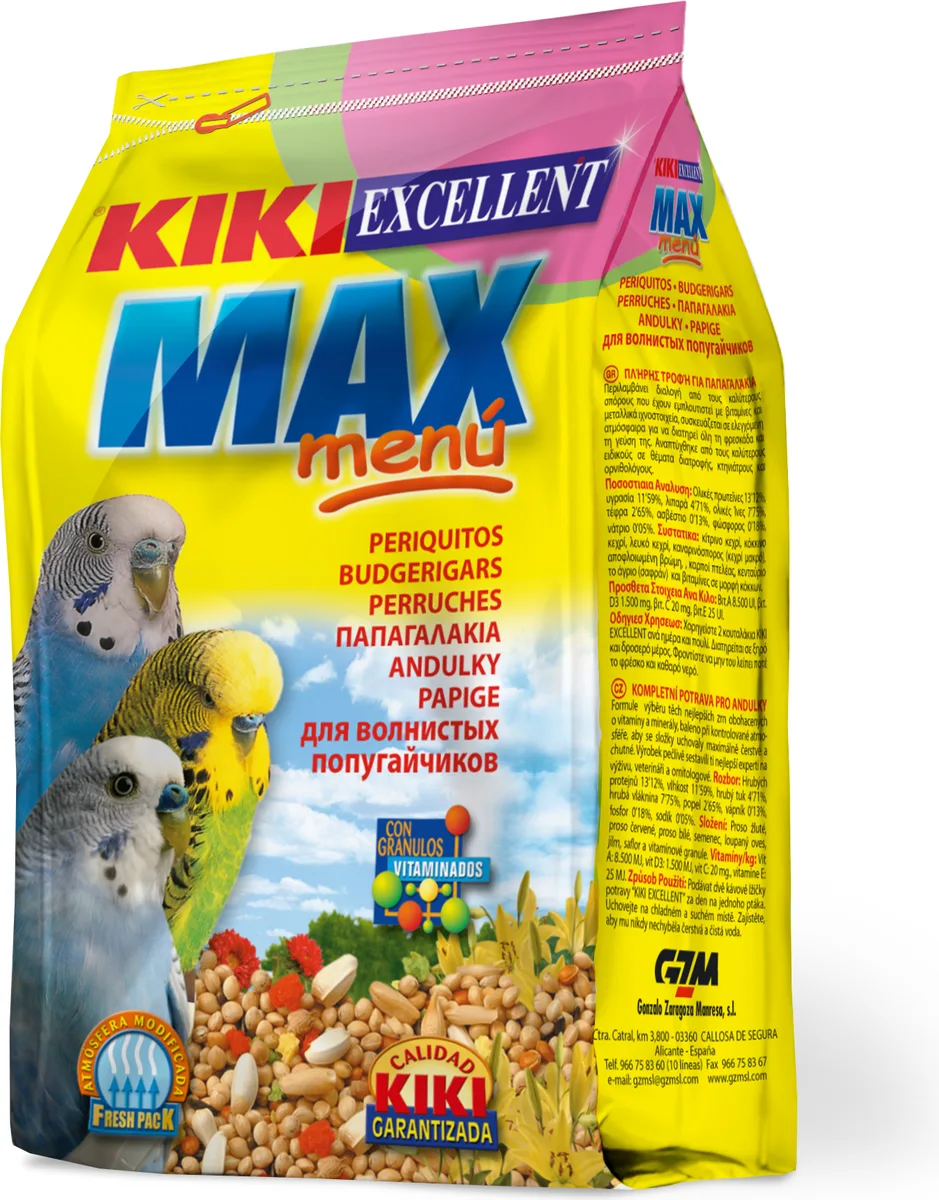 Kiki Max Menu Periquitos 500 gr