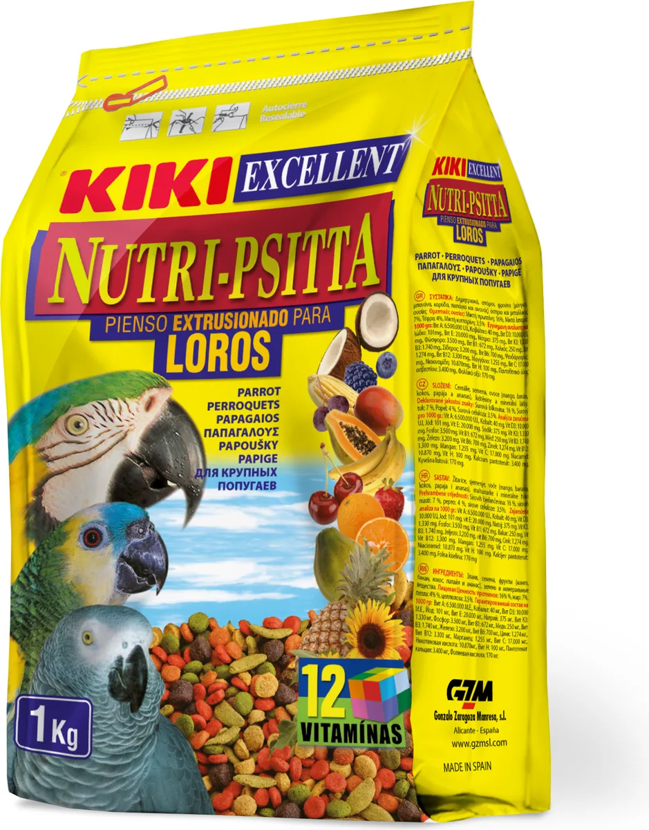 Kiki Nutri-psitta para Loros 1 kg
