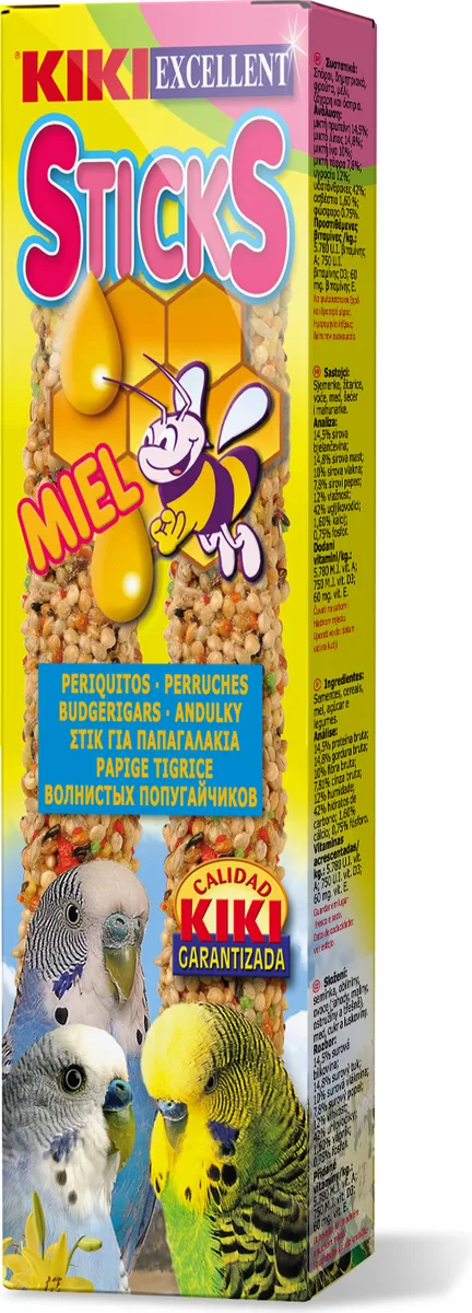 Kiki Barrita Miel Periquitos 2 unidades 60 gr
