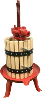 Llagar Redondo Base Metalica Roja 20 cm. Diametro
