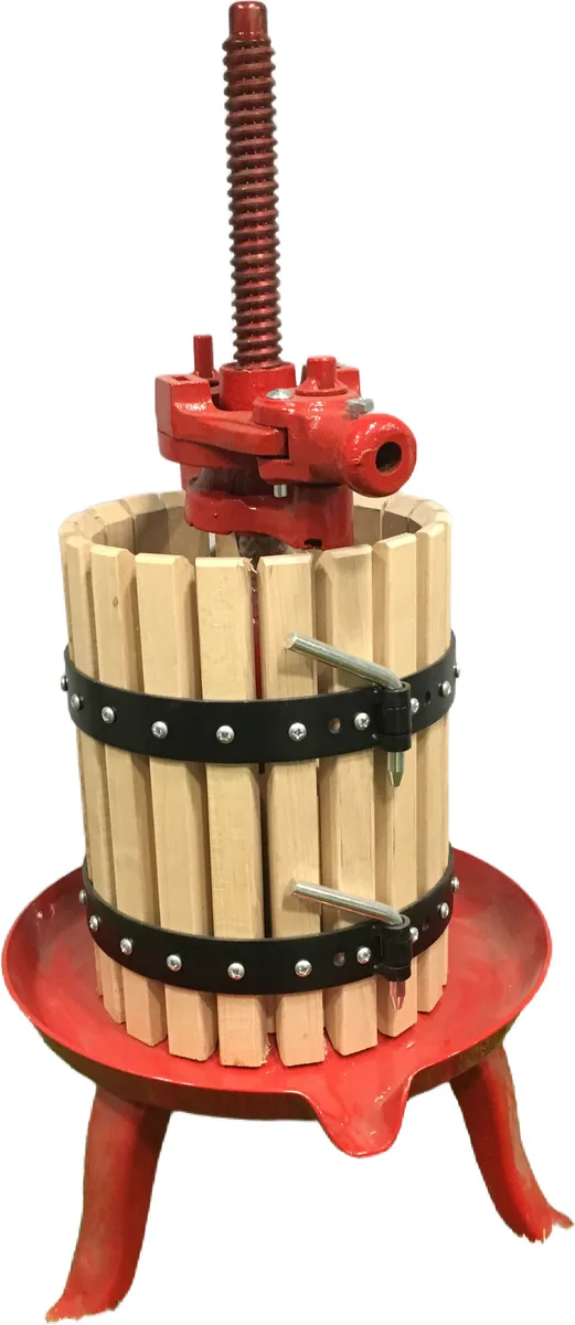 Llagar Redondo Base Metalica Roja 25 cm. Diametro