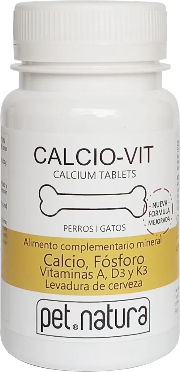 Comprimidos Calcio Vit Mascotas 60 unidades