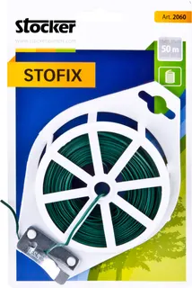 Alambre Plastificado Verde Stofix 50m