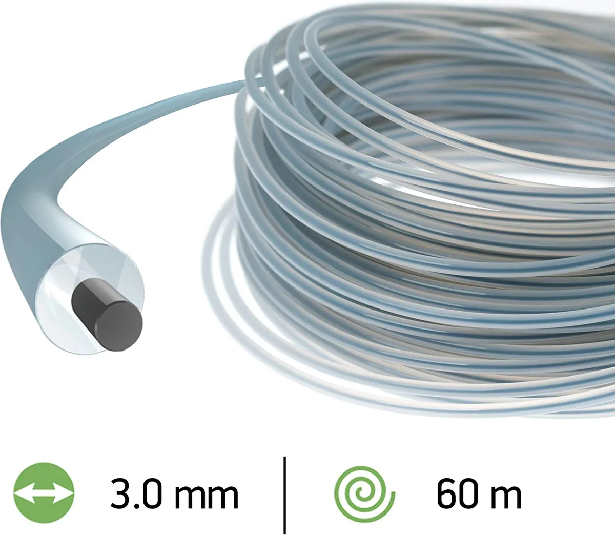 Hilo Nylon Desbrozadora Duoline 3.0 mm 60 Metros — foto 2
