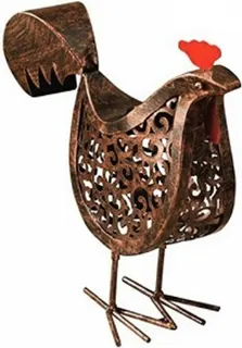 Gallina Metalica Led Cabeza Abajo