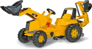 Tractor Cat con Bulldozer y Excavadora Rolly Toys Juguete