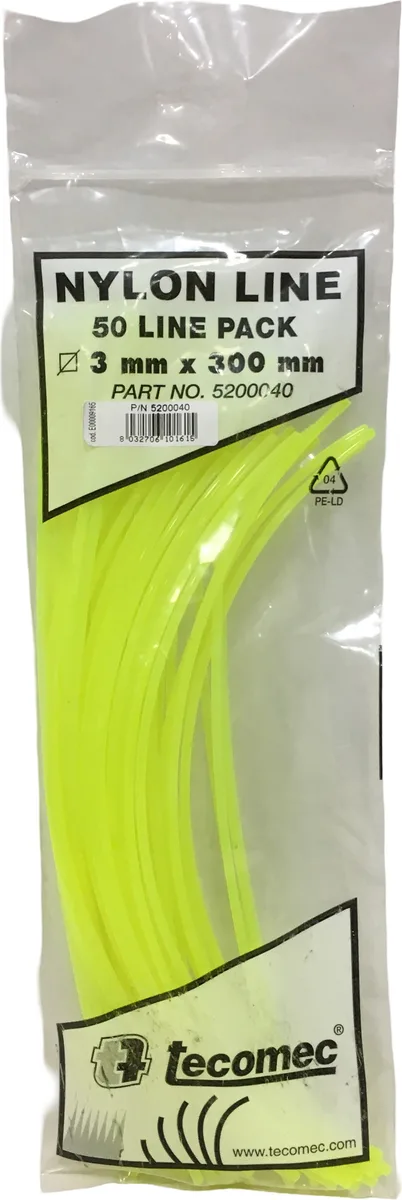 Hilo Nylon Desbrozadora Cuadrado Trimmer 50 Piezas 3.00 mm — foto 2