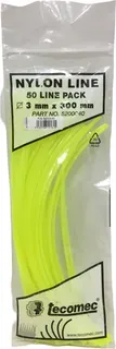 Hilo Nylon Desbrozadora Cuadrado Trimmer 50 Piezas 3.00 mm