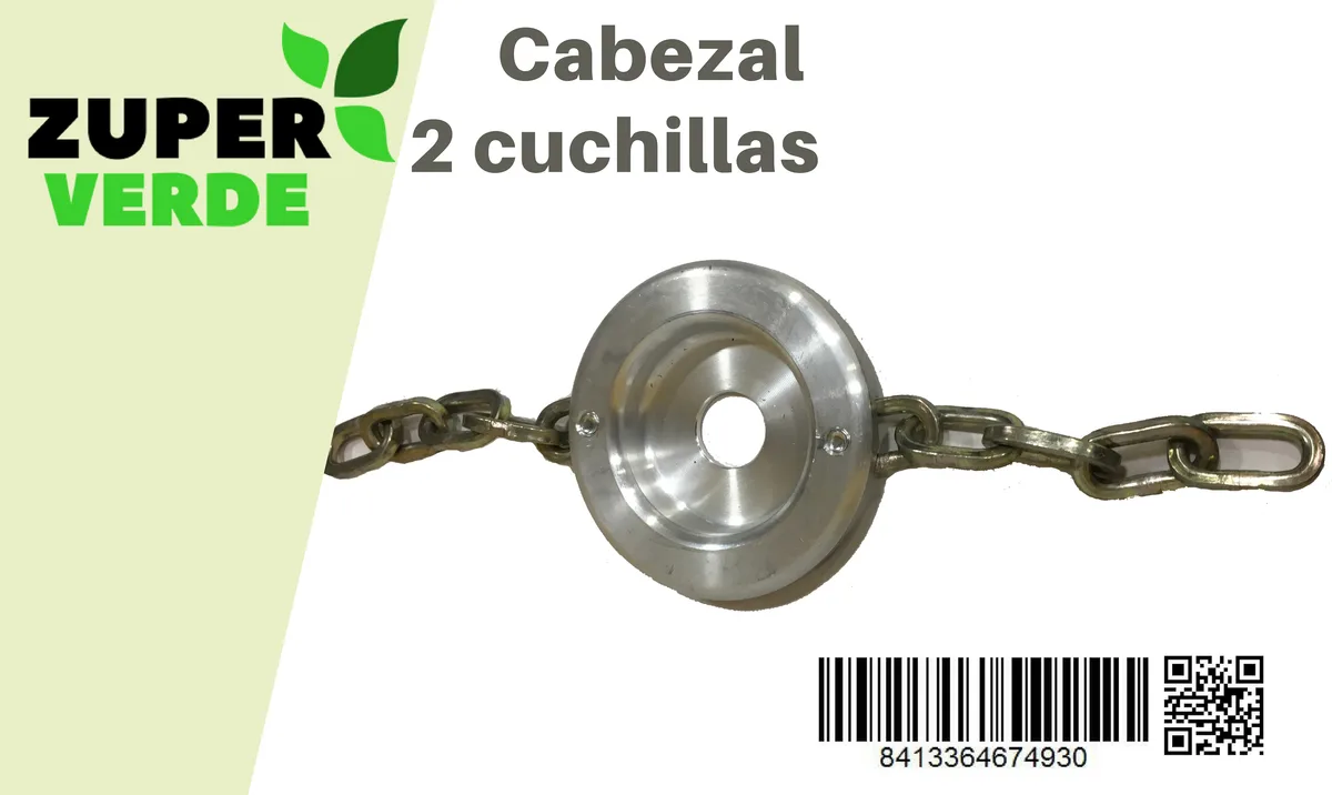 Cabezal Desbrozadora Maxi de Aluminio con 2 Cadenas — foto 2