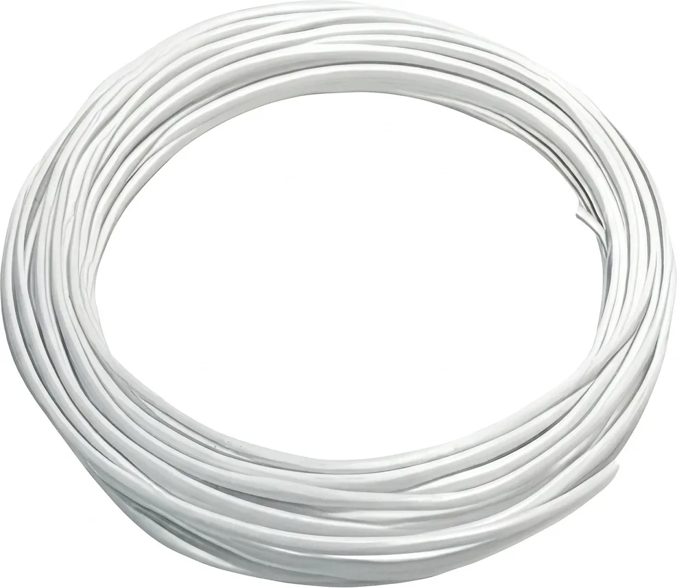 Alambre Plastificado Blanco 20 Metros