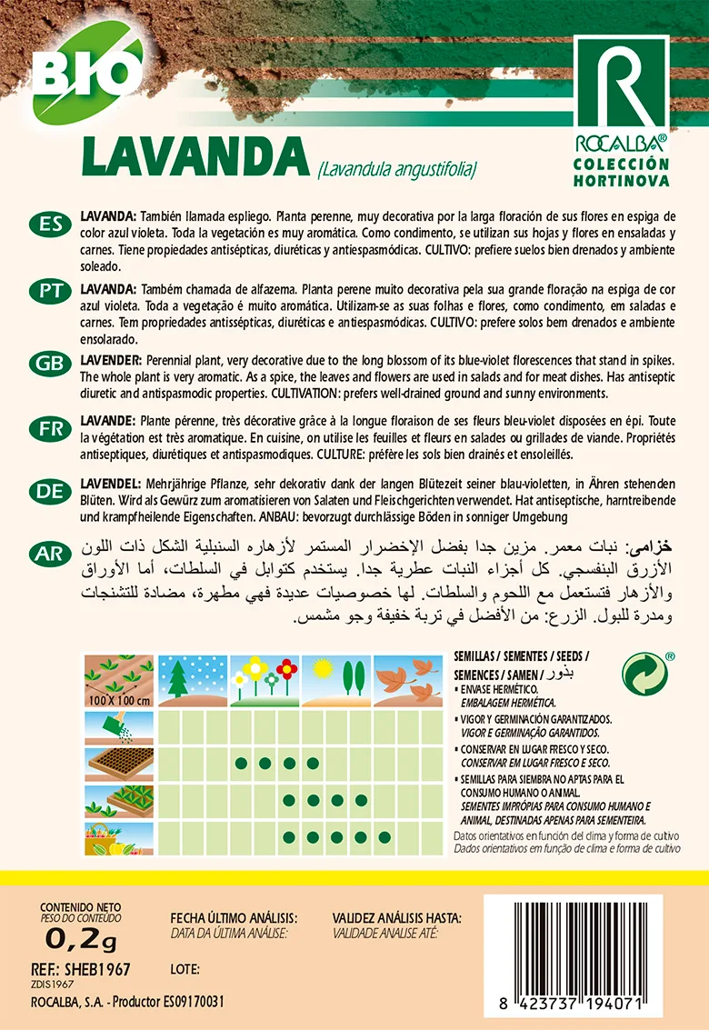 Semilla Ecologica Lavanda — foto 2