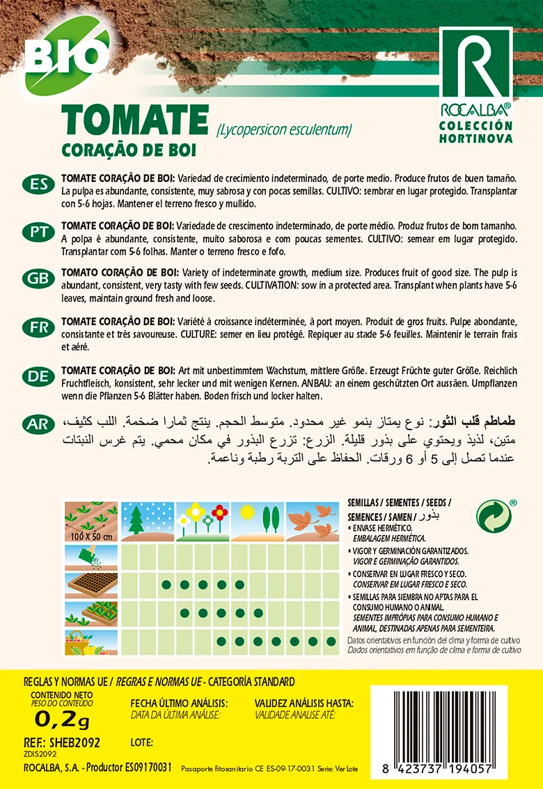 Semilla Ecologica Tomate Corazon de Buey — foto 2