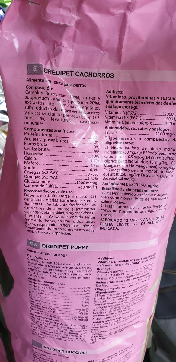 Bredipet Pienso Cachorros 15 kg — foto 2