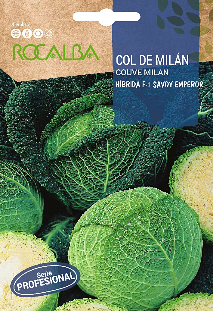 Semilla Profesional Col de Milan Hibrida F1 Savoy Emporr — foto principal