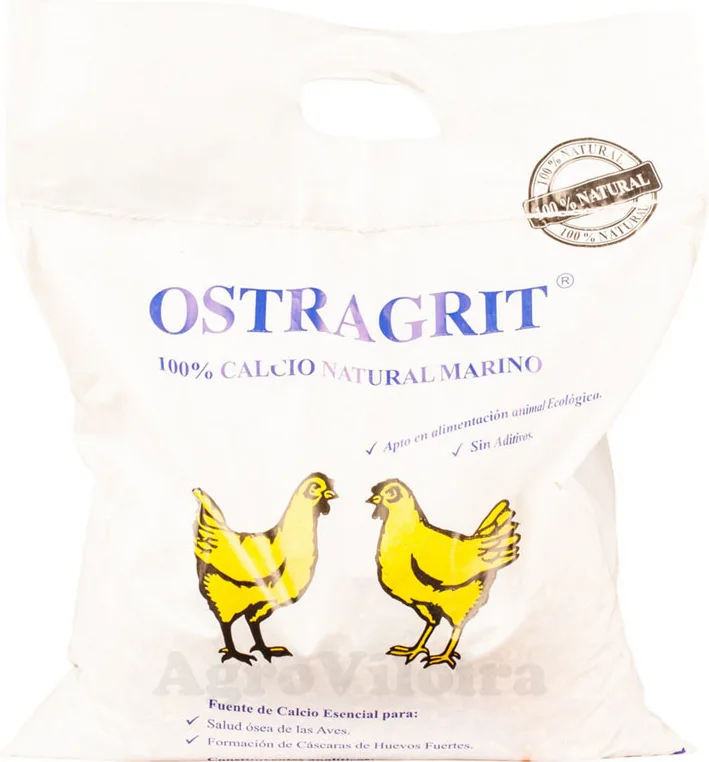 Conchilla Ostra Natural para Gallinas Ostragrit 5 kg