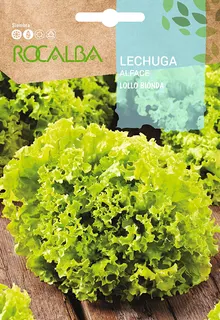 Semilla Lechuga Crispa Lollo Bionda