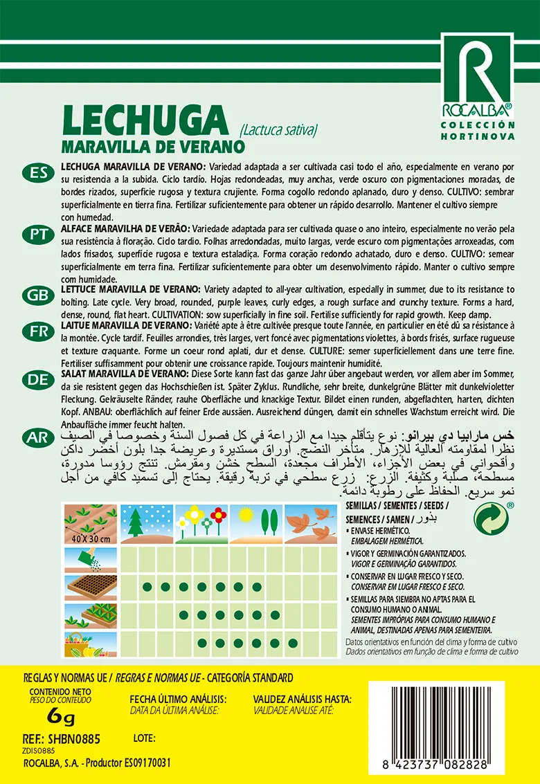 Semilla Lechuga Maravilla de Verano — foto 2