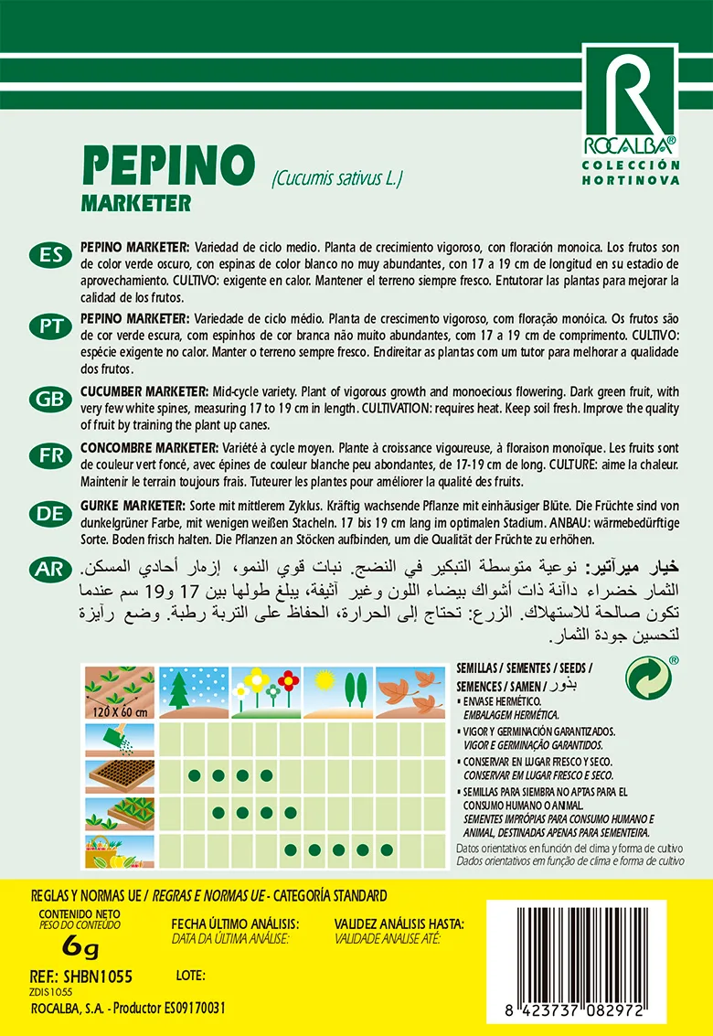 Semilla Pepino Marketer 6 gr — foto 2