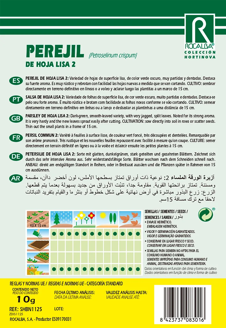 Semilla Perejil de Hoja Lisa 2 — foto 2