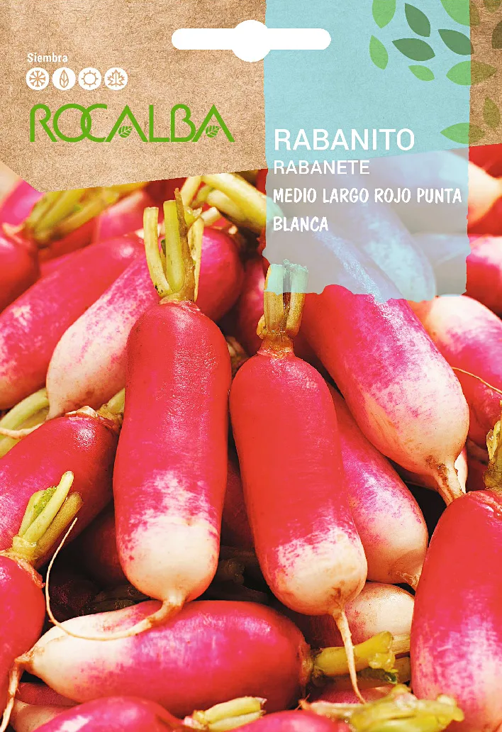 Semilla Rabanito Medio Largo Rojo Punta blanca — foto principal