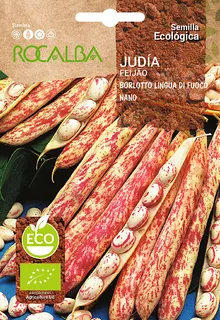 Semilla Ecologica Judia Borlotto Lengua de Fuego Enana