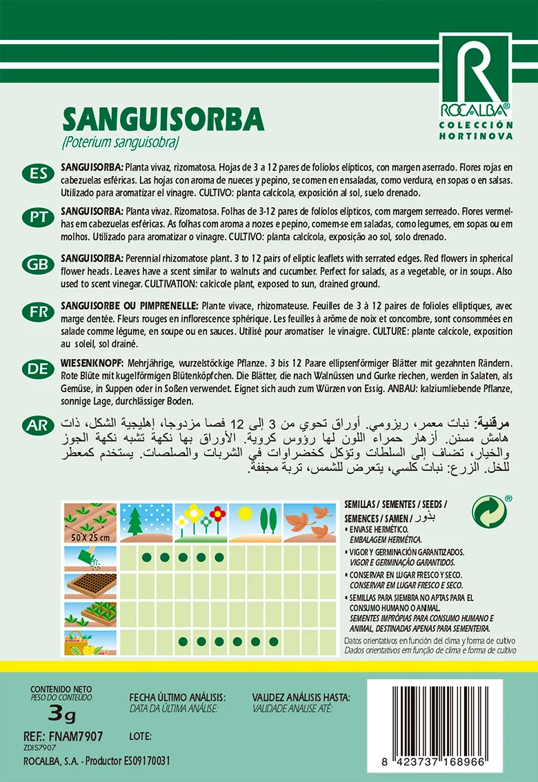 Semilla Sanguisorba — foto 2