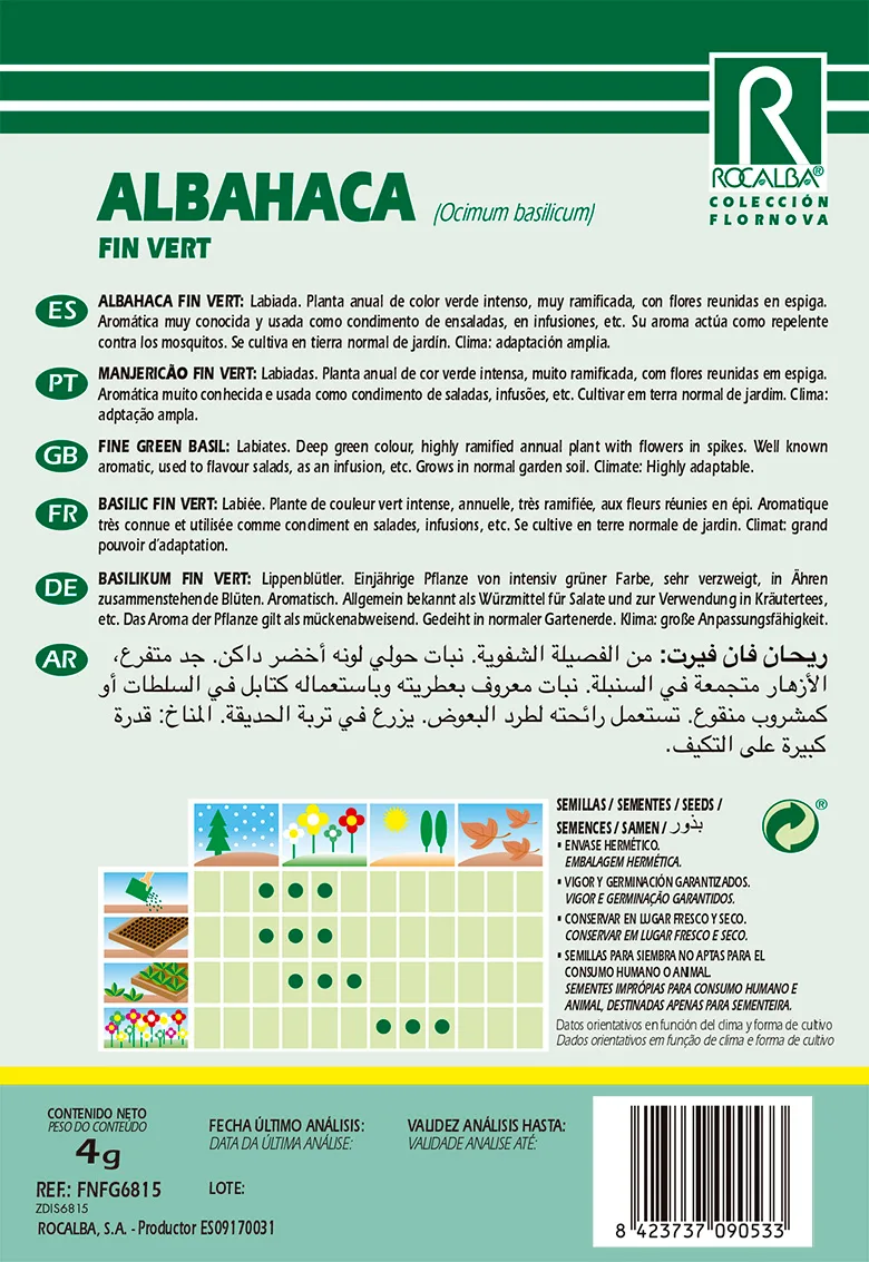 Semilla Albahaca Fin Vert — foto 2