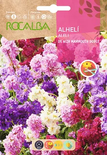Semilla Alheli de Niza Mammouth Doble Variado