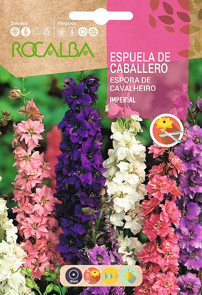 Semilla Espuela de Caballero Imp.anual,variado