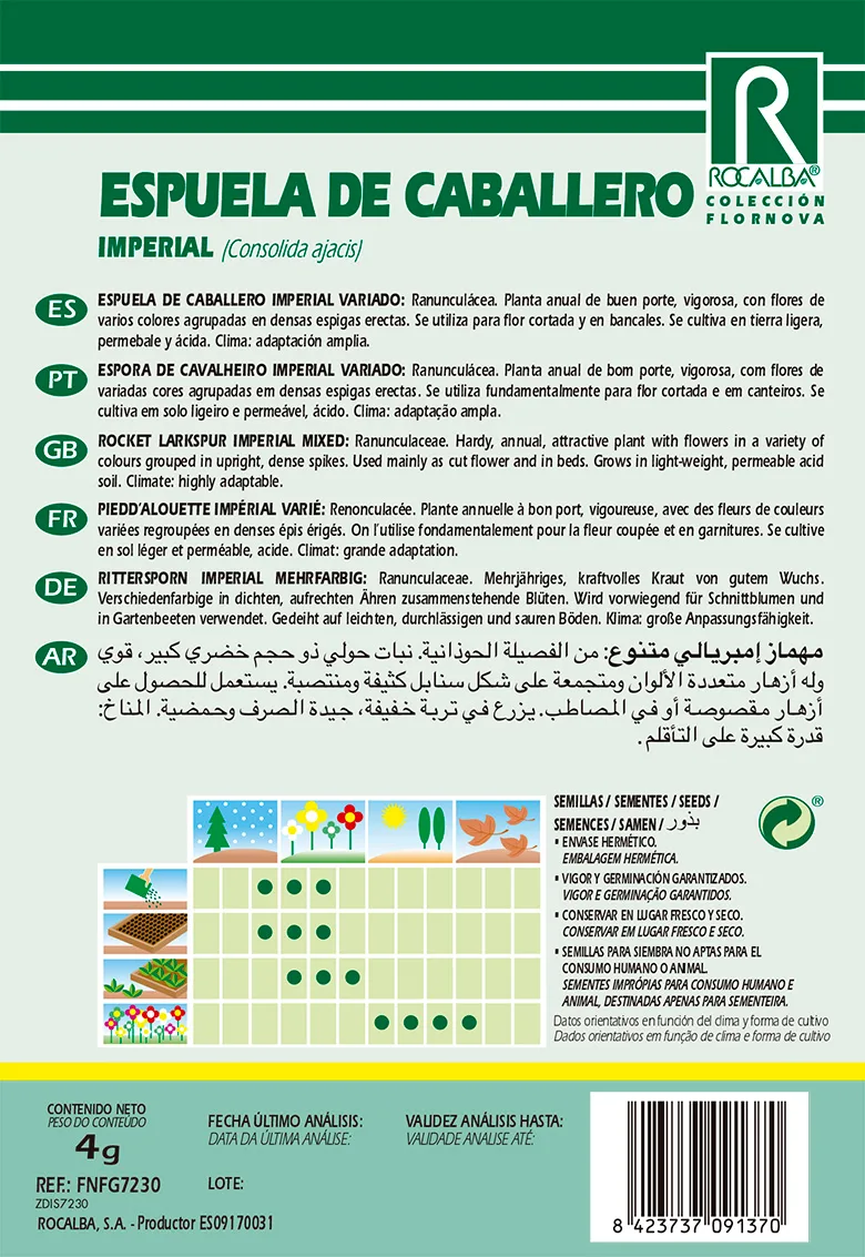Semilla Espuela de Caballero Imp.anual,variado — foto 2