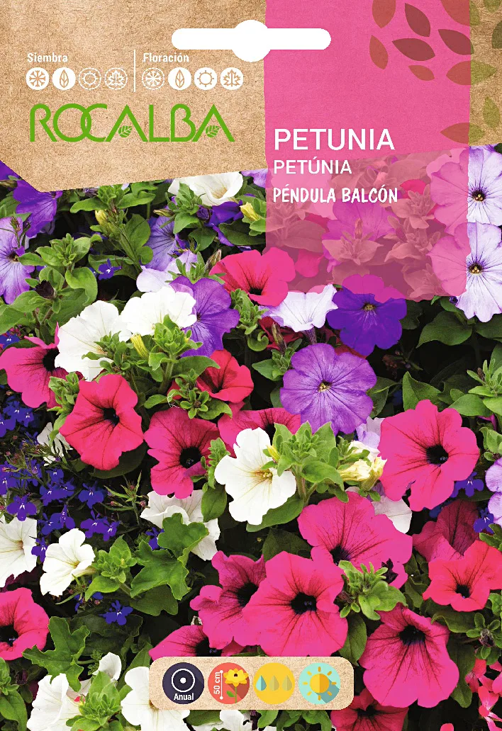Semilla Petunia Pendula Balcon, Variada