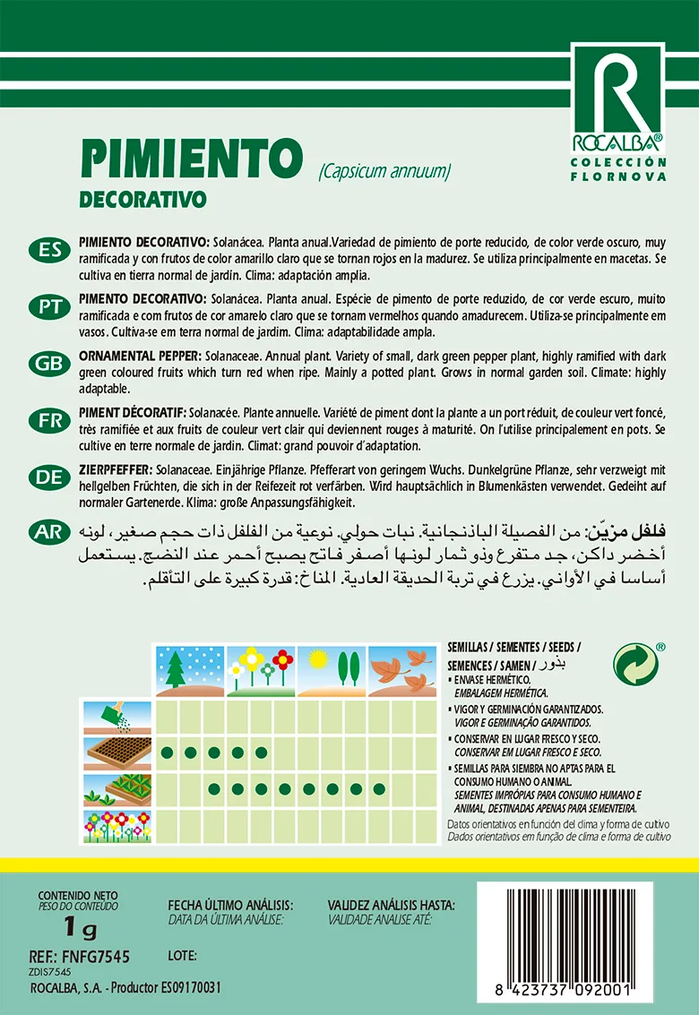 Semilla Pimiento Decorativo — foto 2